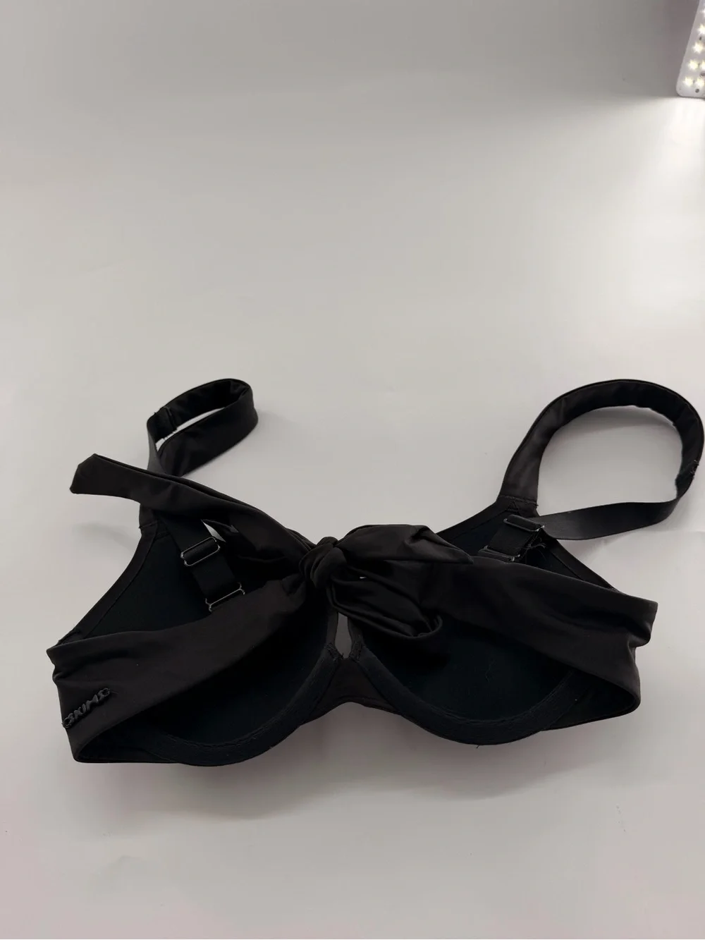 Skims Signature Swim Ultimate Push Up Bikini Top Onyx Black BT-TOP-5727W Size 2